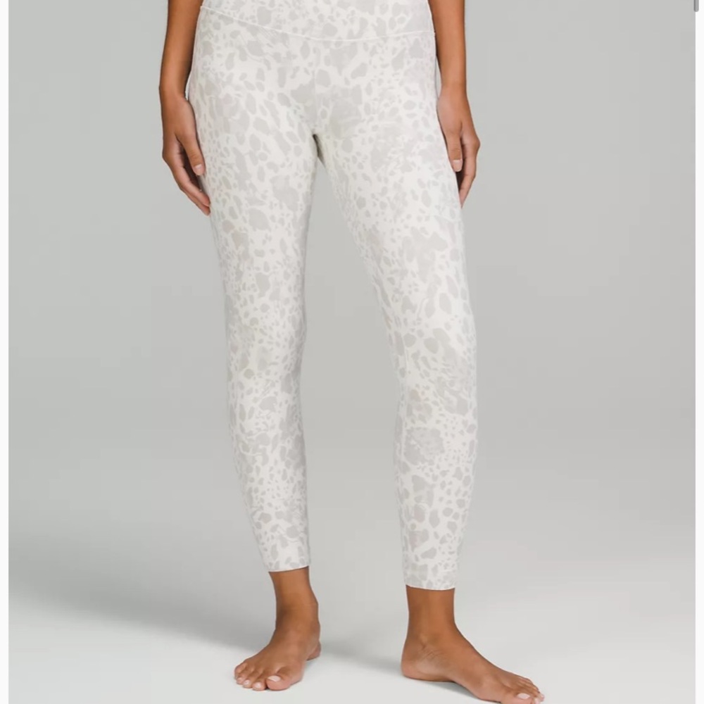 White camo align leggings